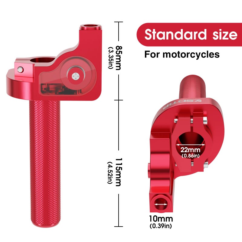 ZSDTRP Throttle Grip Motorcycle 22mm CNC Aluminum Quick Twister with Throttle Cable CRF50 70 110 IRBIS 125 250 Dirt Bike Motorcycle Accessories - Image 3